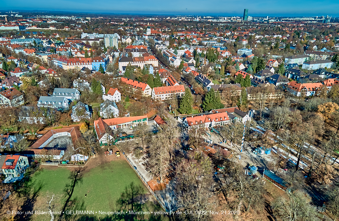 21.11.2020 - Hirschgarten mit Paketposthalle in München